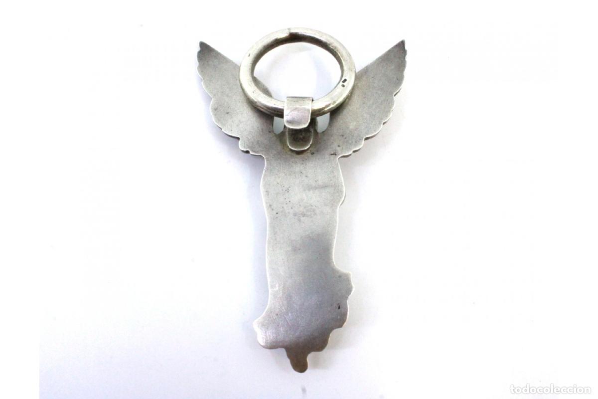 Antig&uuml;edades: &Aacute;ngel guardi&aacute;n en plata - Foto 7