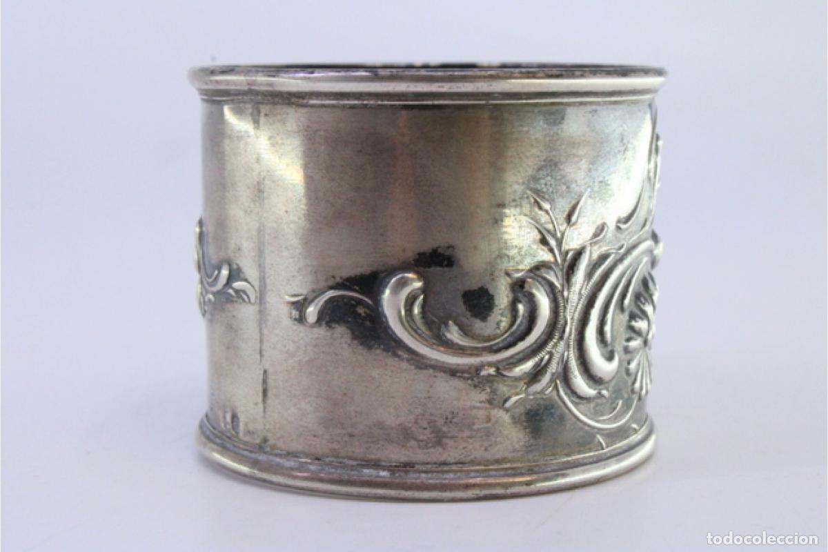 Antig&uuml;edades: Anillo para servilletas de plata - Foto 6