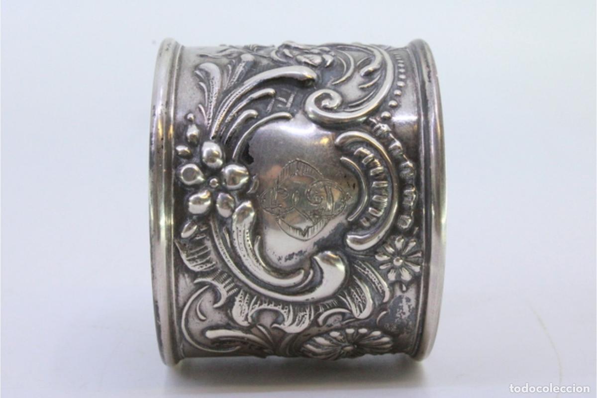 Antig&uuml;edades: Anillo para servilletas de plata - Foto 7