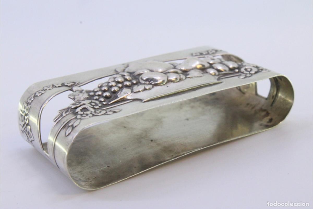 Antig&uuml;edades: Anillo para servilletas de plata - Foto 4