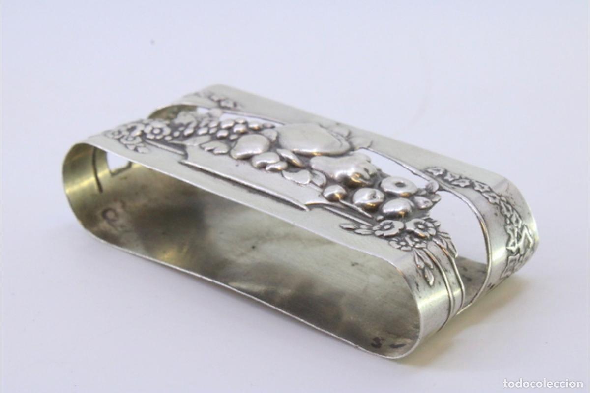 Antig&uuml;edades: Anillo para servilletas de plata - Foto 5