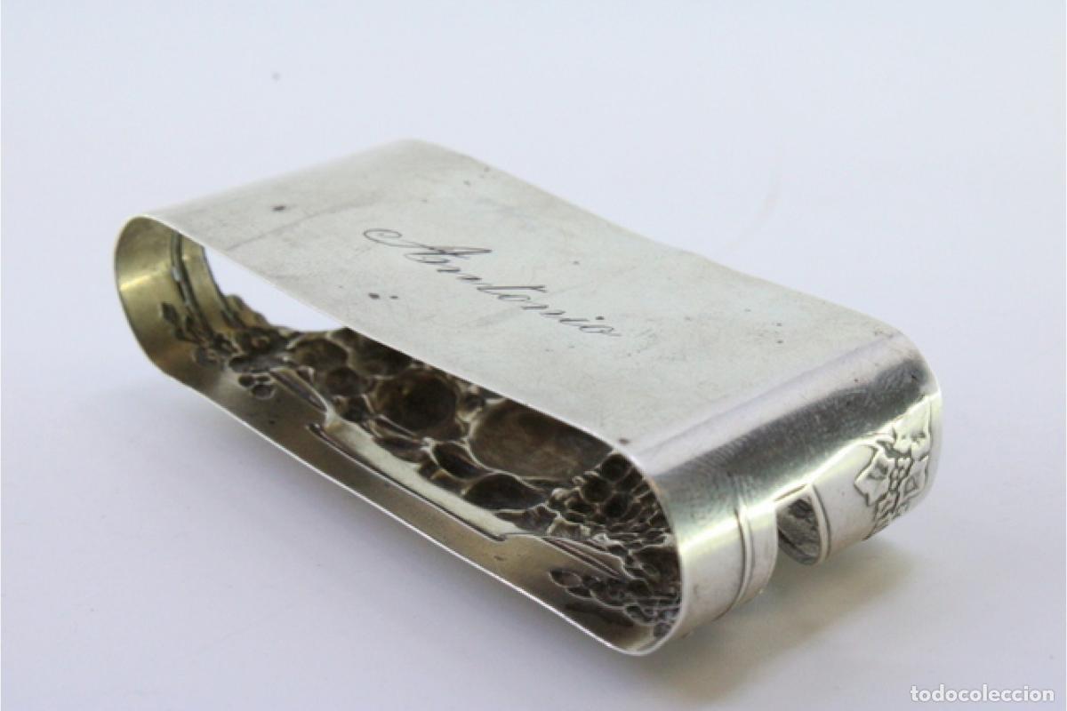 Antig&uuml;edades: Anillo para servilletas de plata - Foto 7