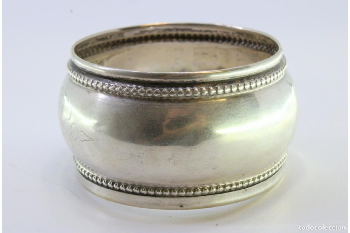 Antig&uuml;edades: Anillo para servilletas de plata - Foto 3