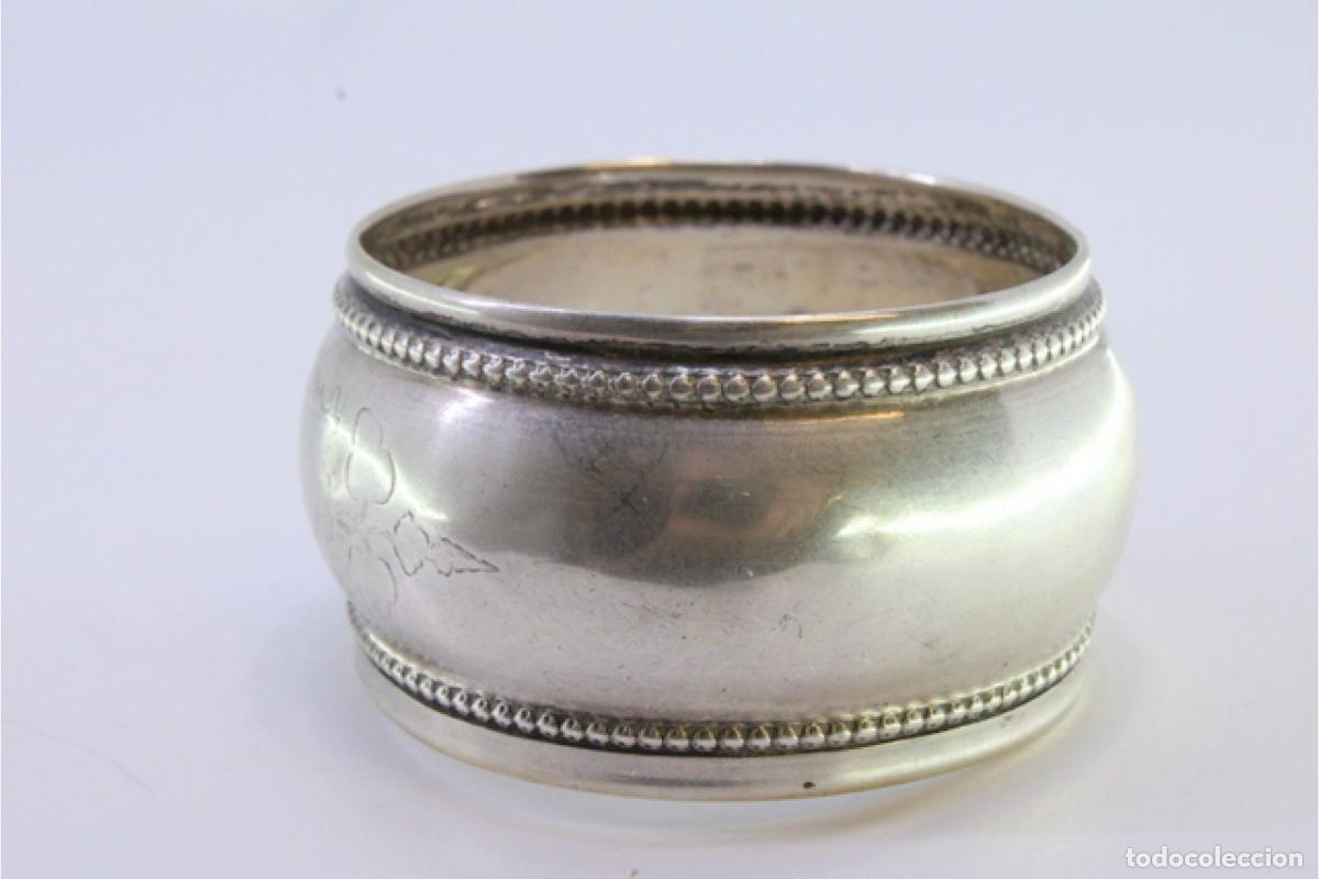 Antig&uuml;edades: Anillo para servilletas de plata - Foto 4