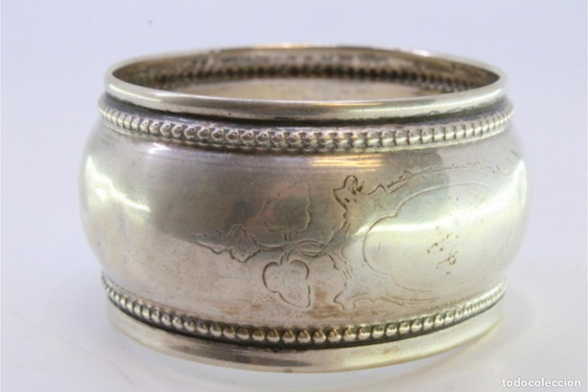Antig&uuml;edades: Anillo para servilletas de plata - Foto 5