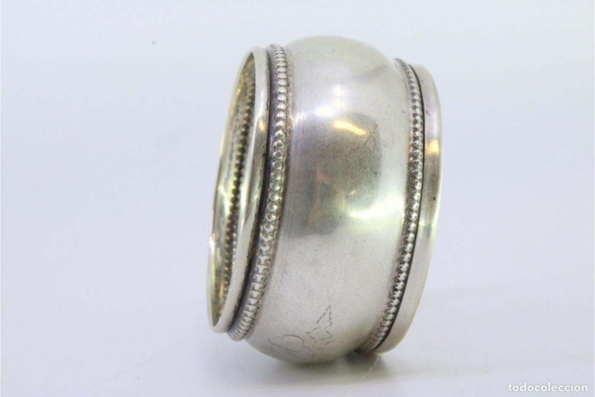 Antig&uuml;edades: Anillo para servilletas de plata - Foto 6