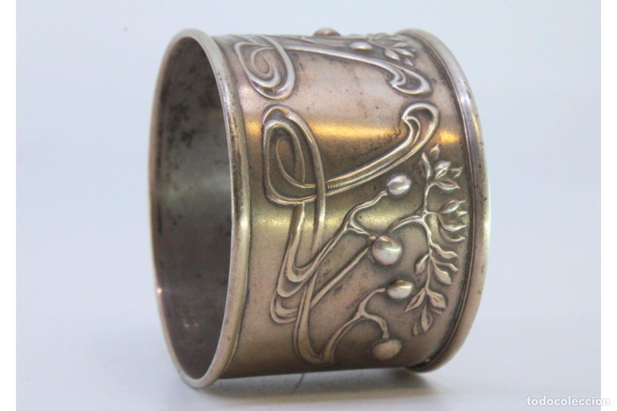 Antig&uuml;edades: Anillo para servilletas de plata - Foto 2