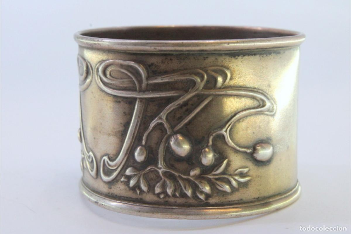 Antig&uuml;edades: Anillo para servilletas de plata - Foto 3
