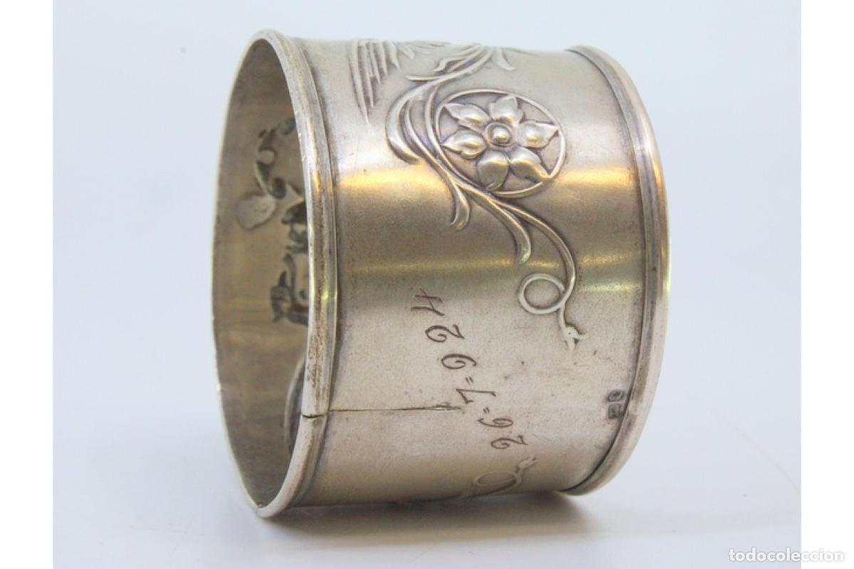 Antig&uuml;edades: Anillo para servilletas de plata - Foto 6