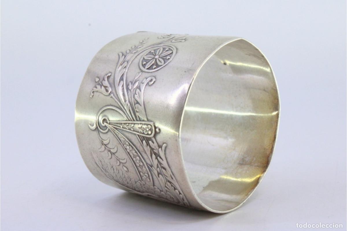 Antig&uuml;edades: Anillo para servilletas de plata - Foto 5