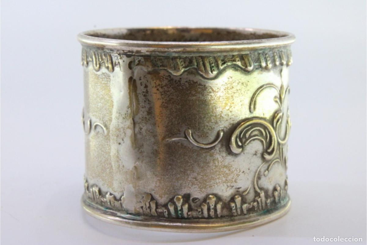 Antig&uuml;edades: Anillo para servilletas de plata - Foto 5