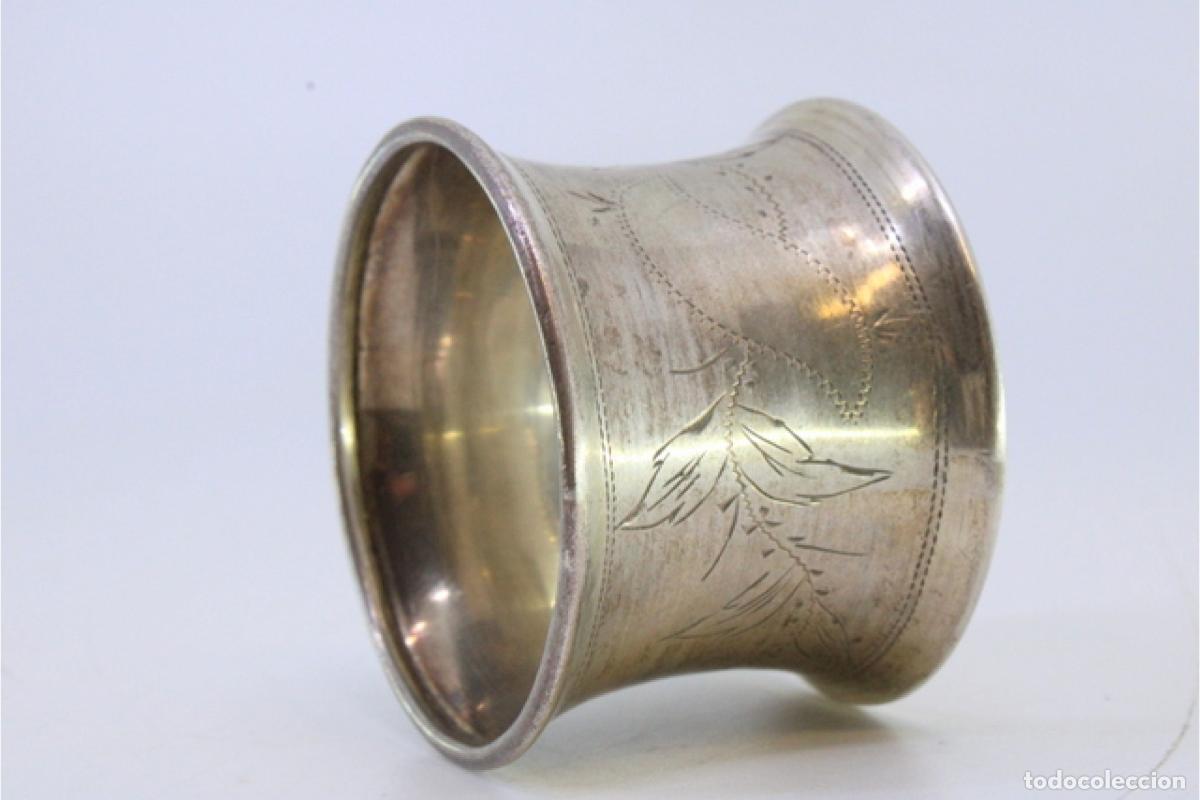 Antig&uuml;edades: Anillo para servilletas de plata - Foto 3