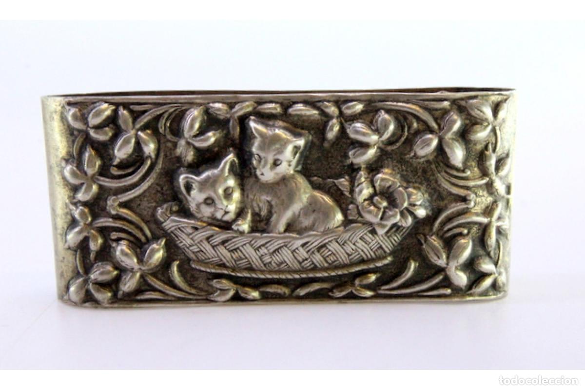 Antig&uuml;edades: Anillo para servilletas de plata - Foto 4
