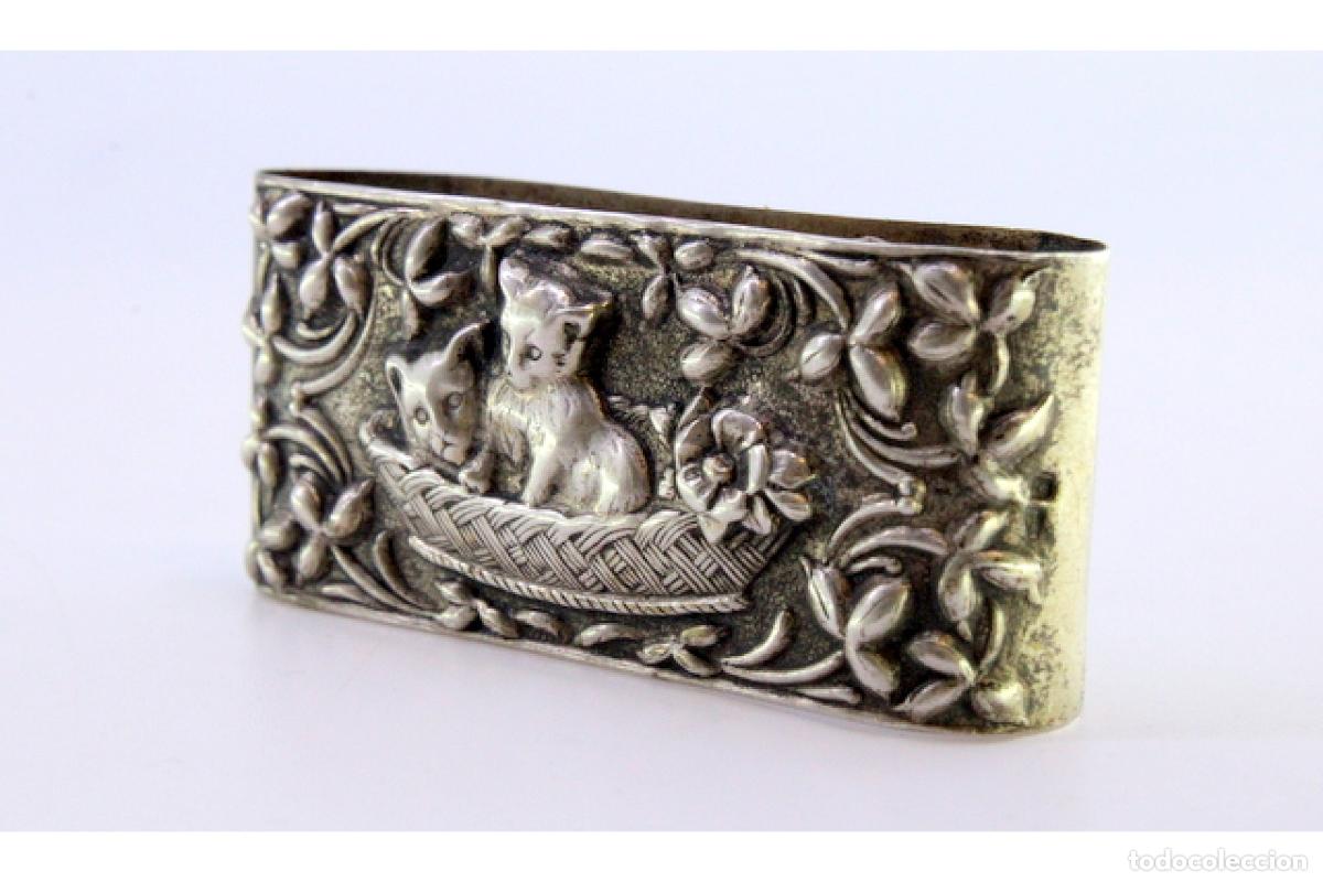 Antig&uuml;edades: Anillo para servilletas de plata - Foto 7