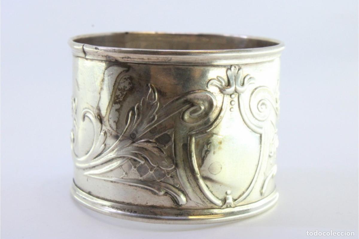 Antig&uuml;edades: Anillo para servilletas de plata - Foto 4