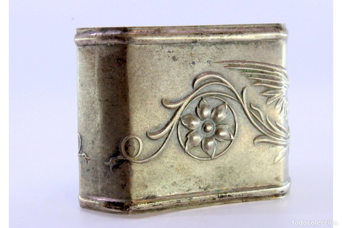 Antig&uuml;edades: Anillo para servilletas de plata - Foto 5