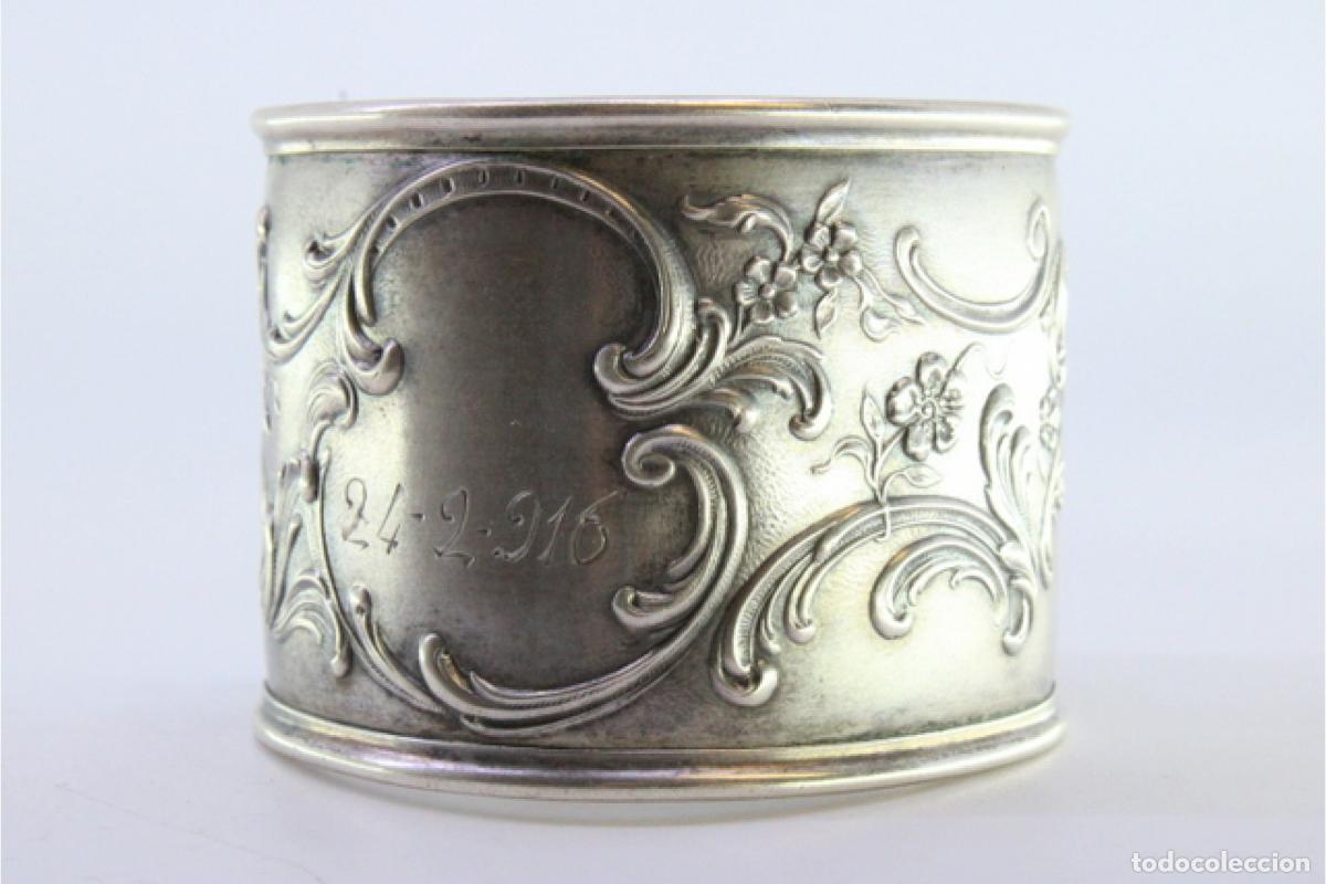 Antig&uuml;edades: Anillo para servilletas de plata - Foto 5