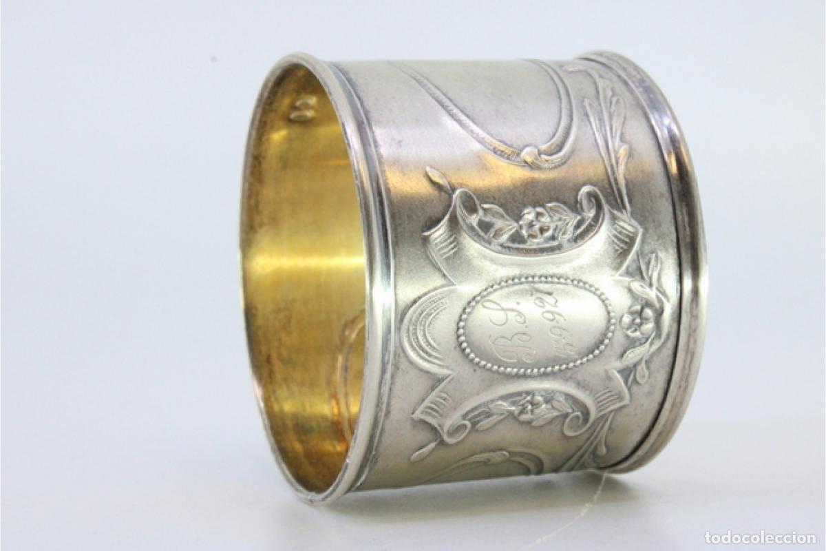 Antig&uuml;edades: Anillo para servilletas de plata - Foto 5