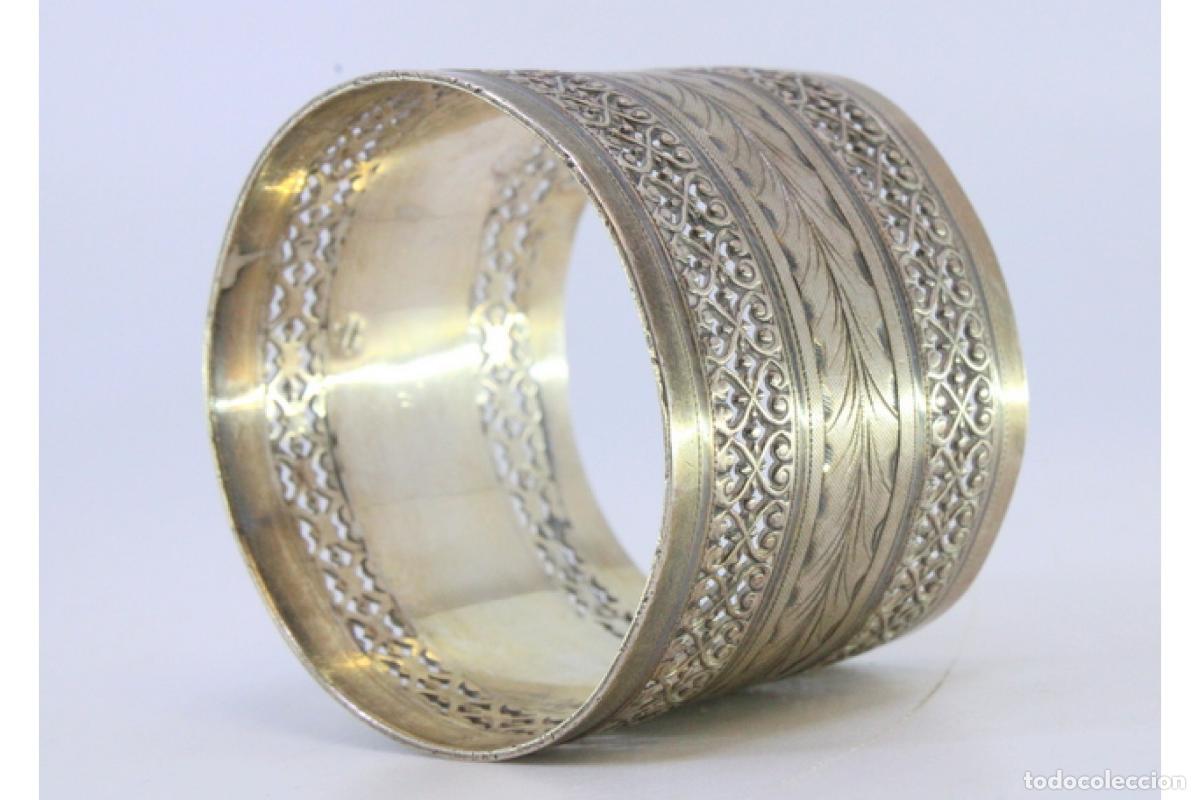 Antig&uuml;edades: Anillo para servilletas de plata - Foto 5