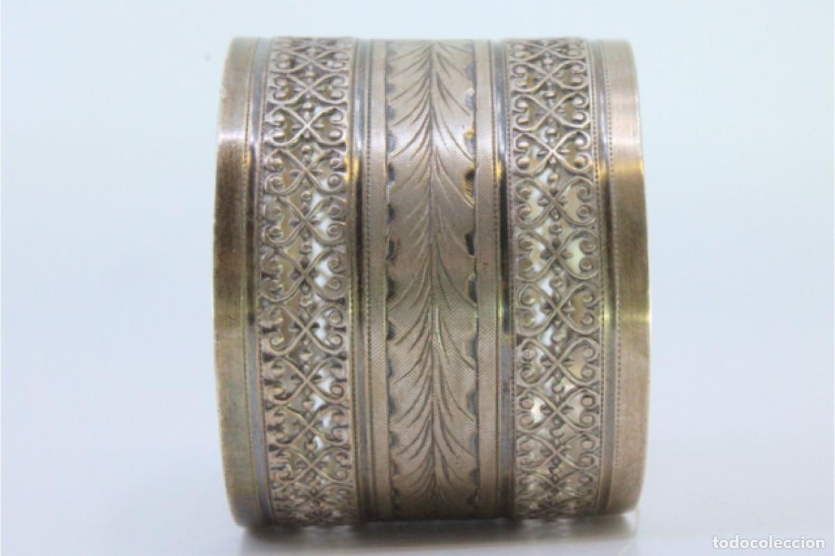 Antig&uuml;edades: Anillo para servilletas de plata - Foto 6
