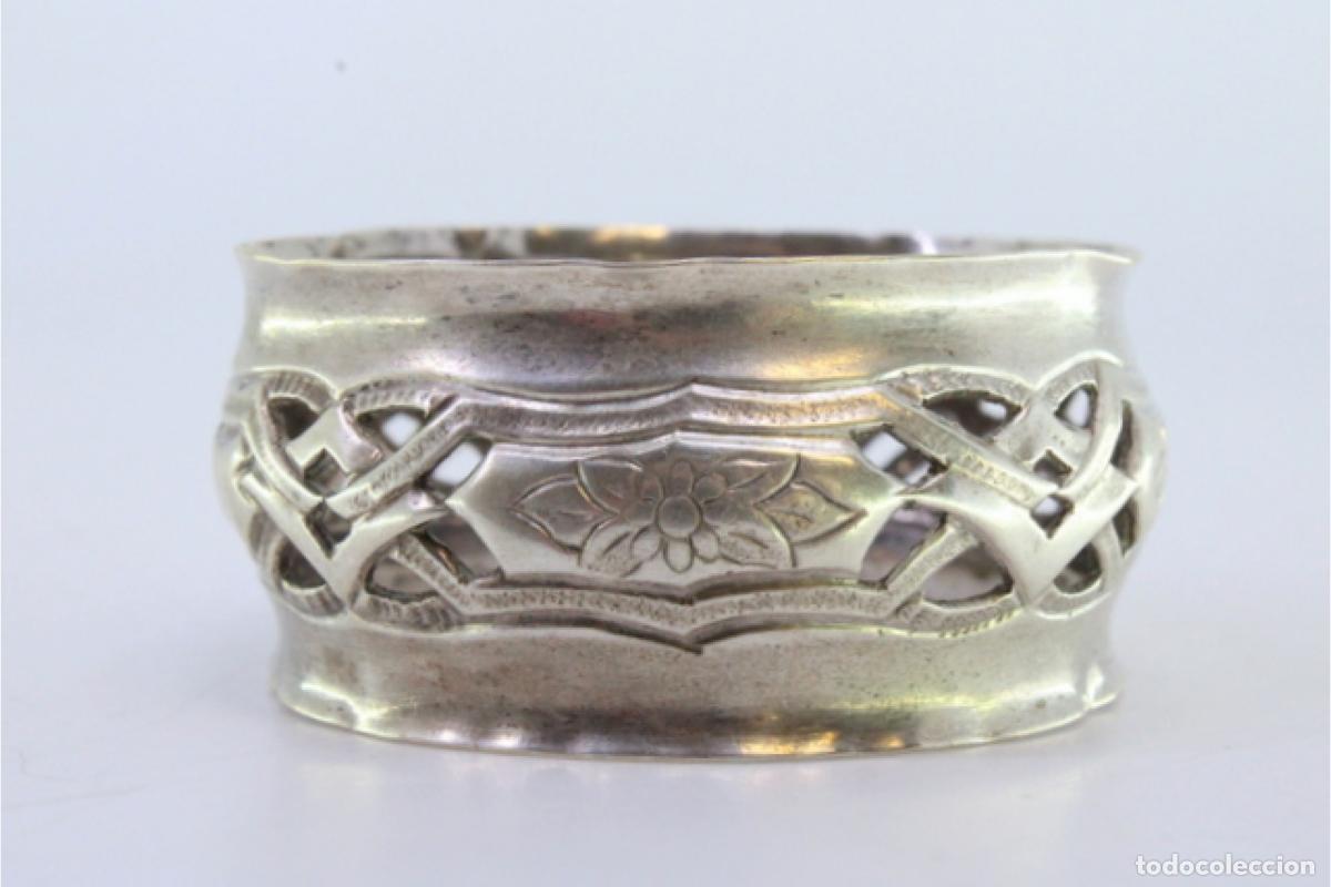 Antig&uuml;edades: Anillo para servilletas de plata - Foto 3