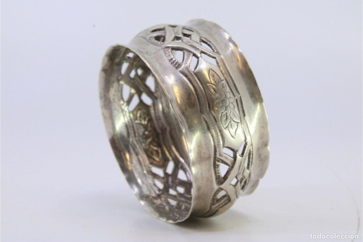 Antig&uuml;edades: Anillo para servilletas de plata - Foto 5