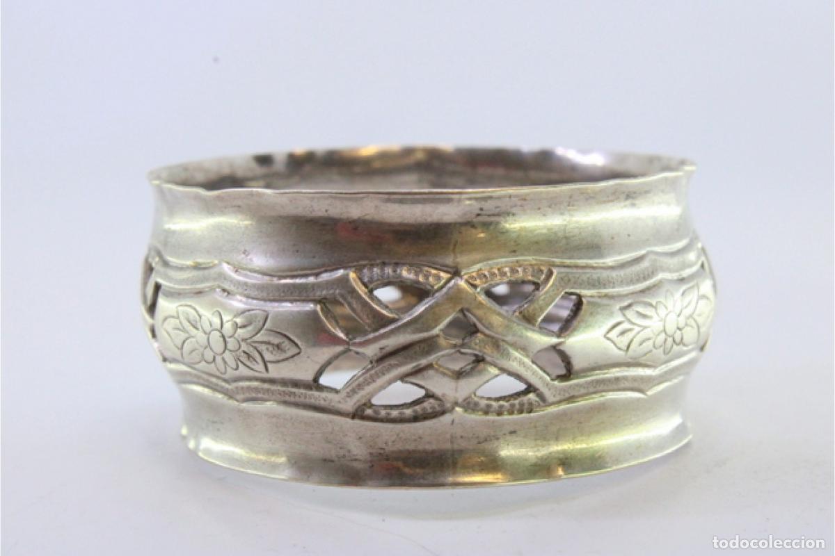 Antig&uuml;edades: Anillo para servilletas de plata - Foto 6