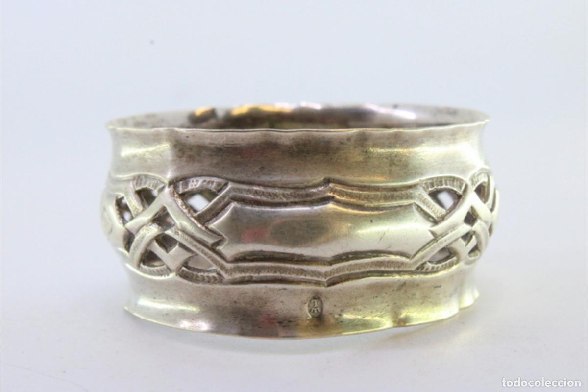 Antig&uuml;edades: Anillo para servilletas de plata - Foto 8