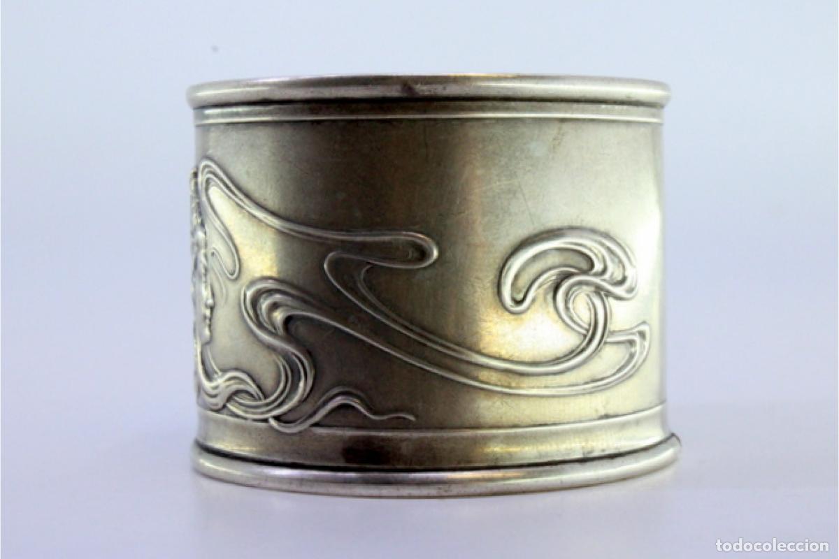 Antig&uuml;edades: Anillo para servilletas de plata - Foto 5