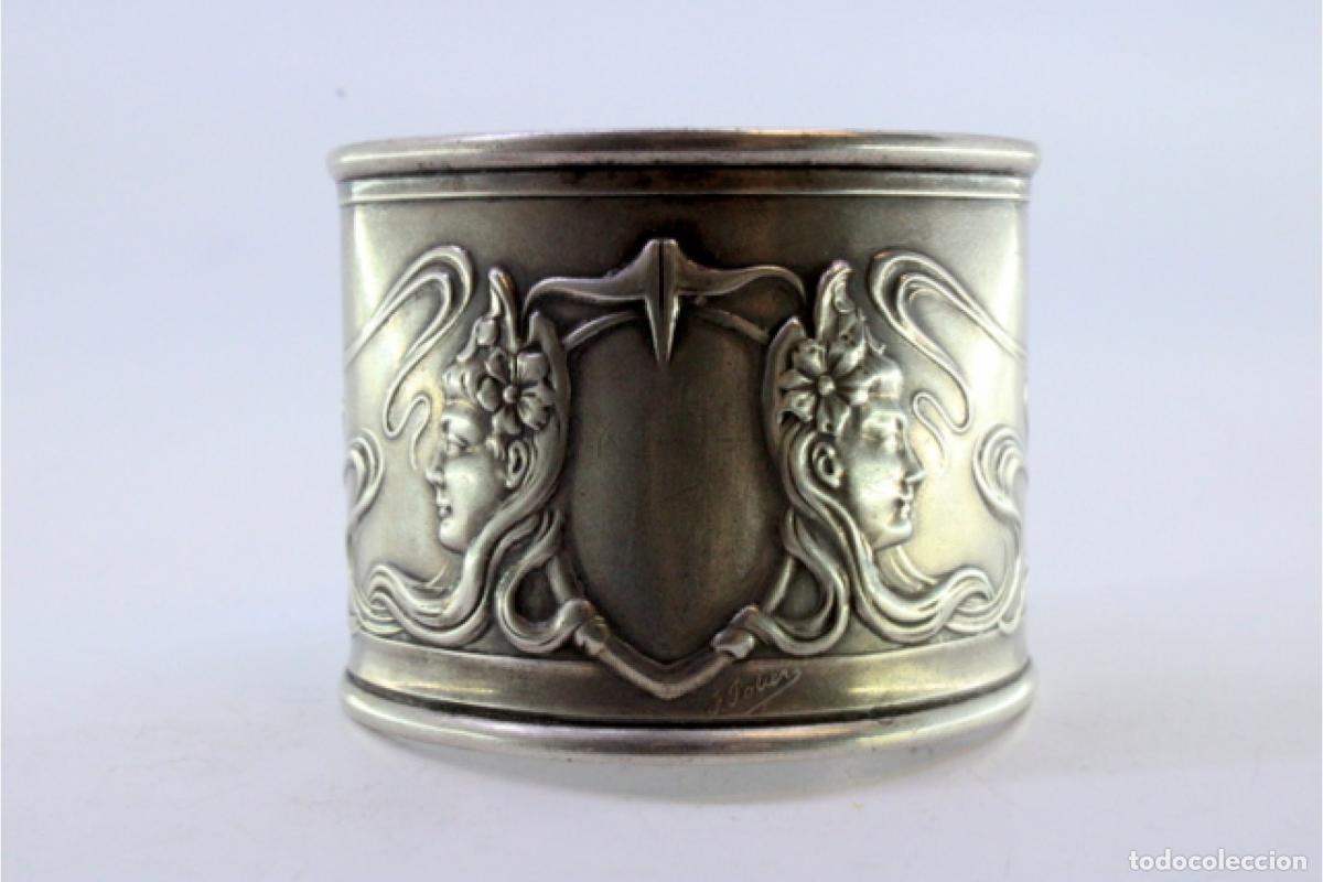 Antig&uuml;edades: Anillo para servilletas de plata - Foto 6
