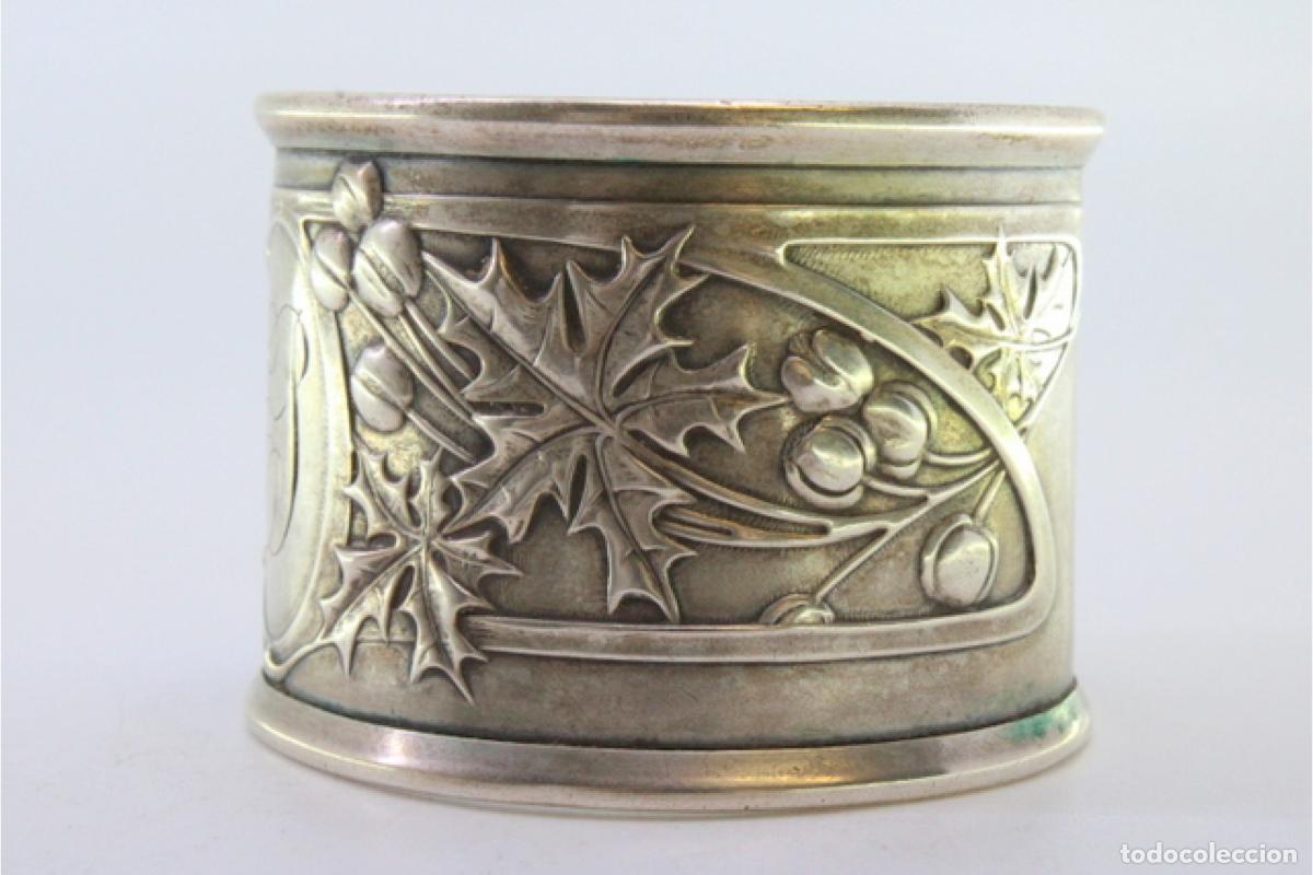 Antig&uuml;edades: Anillo para servilletas de plata - Foto 4