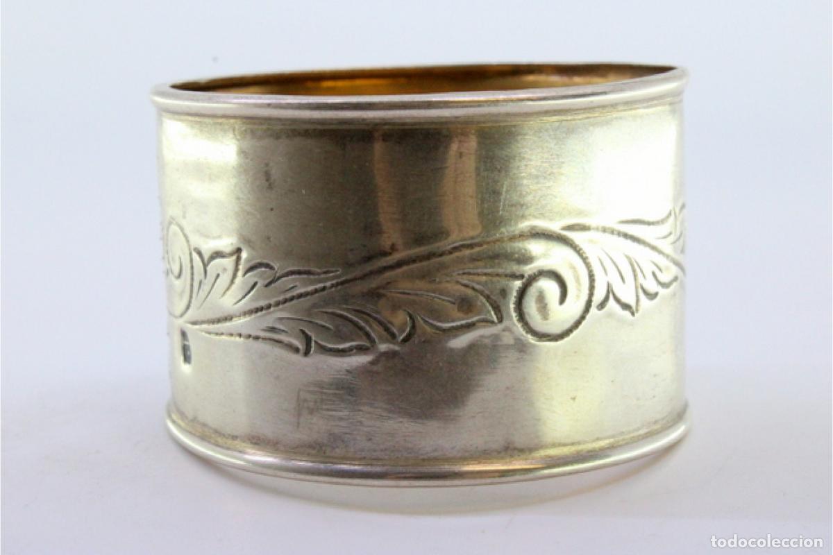 Antig&uuml;edades: Anillo para servilletas de plata - Foto 6