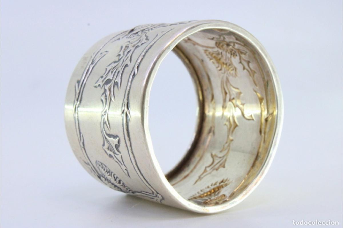 Antig&uuml;edades: Anillo para servilletas de plata - Foto 3