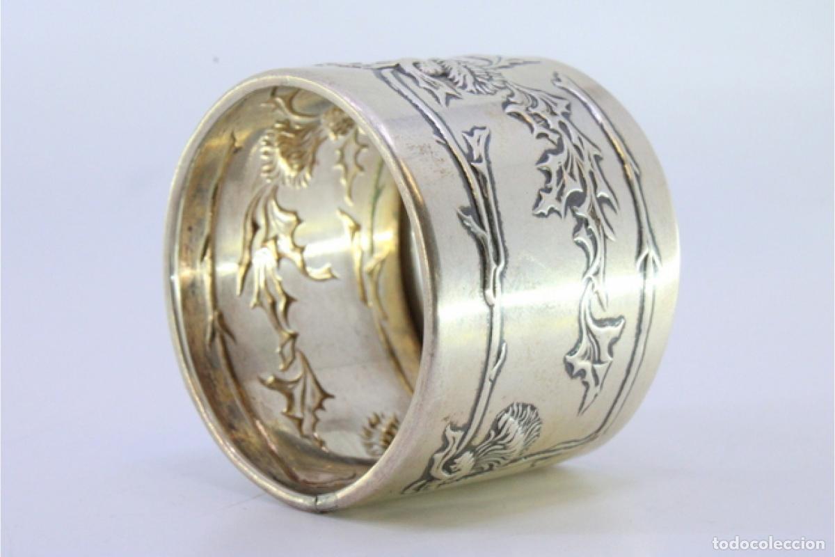 Antig&uuml;edades: Anillo para servilletas de plata - Foto 4