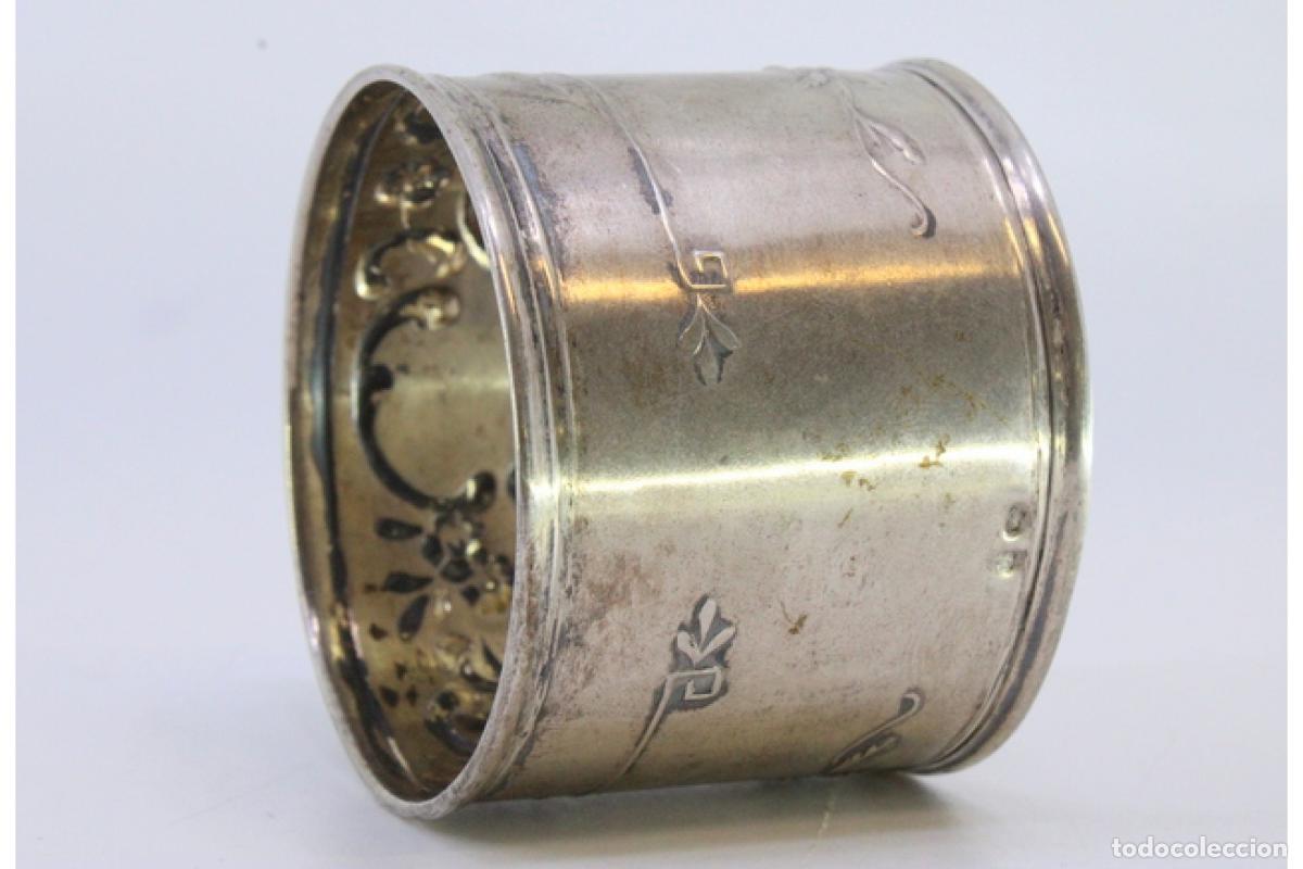 Antig&uuml;edades: Anillo para servilletas de plata - Foto 4