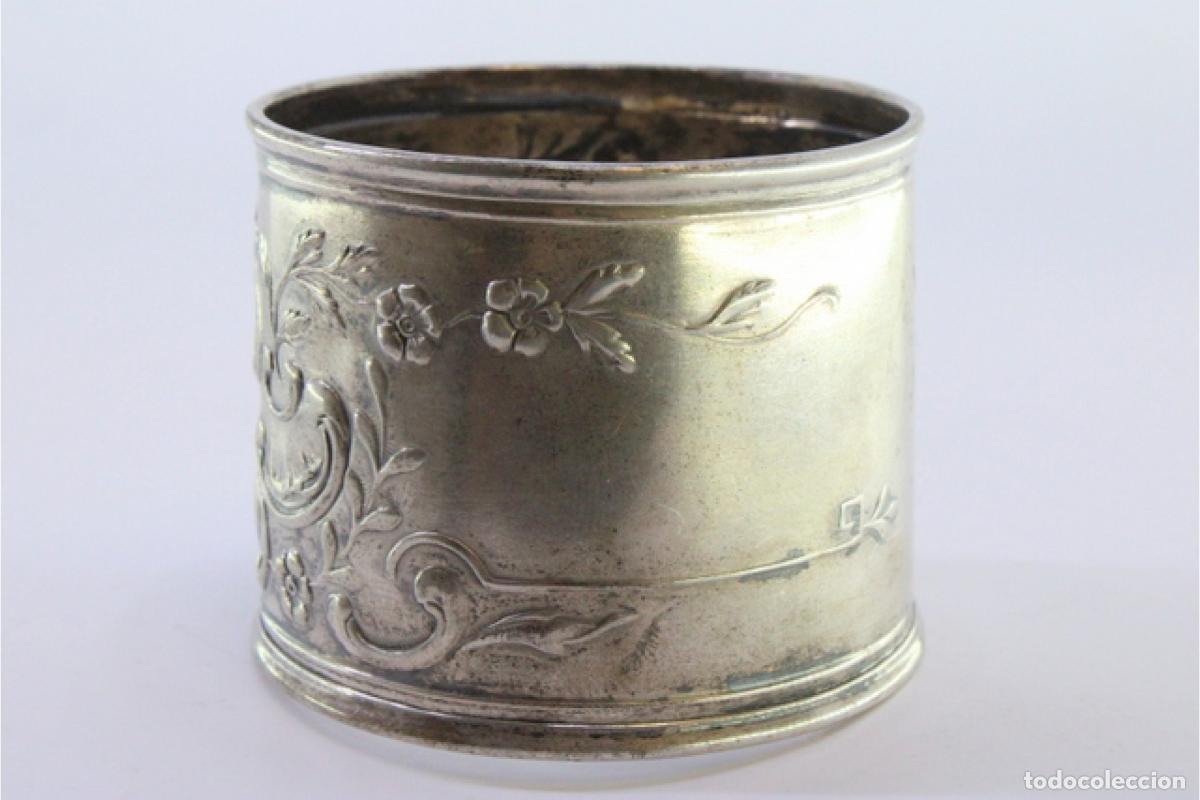 Antig&uuml;edades: Anillo para servilletas de plata - Foto 5