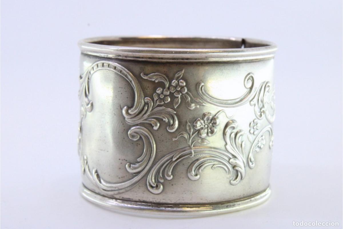 Antig&uuml;edades: Anillo para servilletas de plata - Foto 5