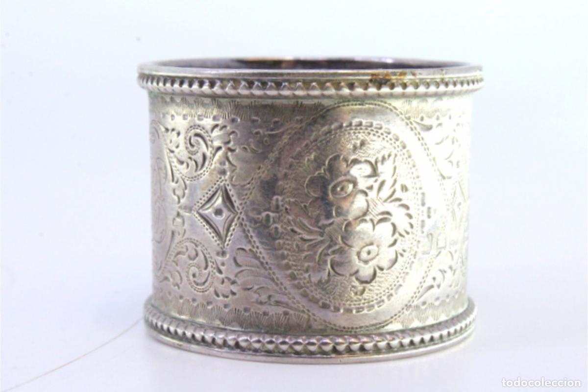 Antig&uuml;edades: Anillo para servilletas de plata - Foto 6