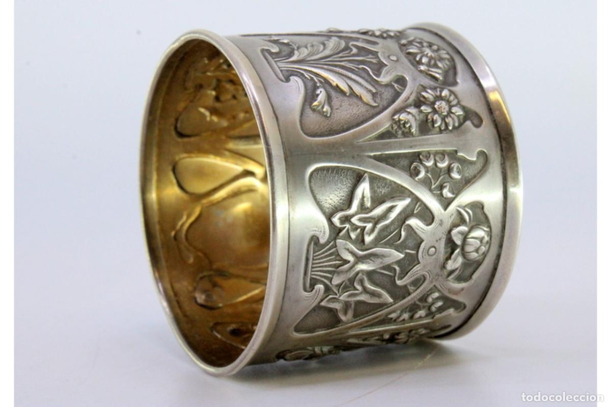 Antig&uuml;edades: Anillo para servilletas de plata - Foto 2