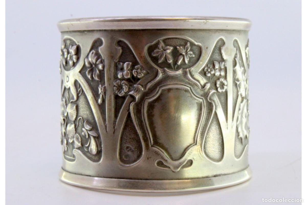 Antig&uuml;edades: Anillo para servilletas de plata - Foto 5