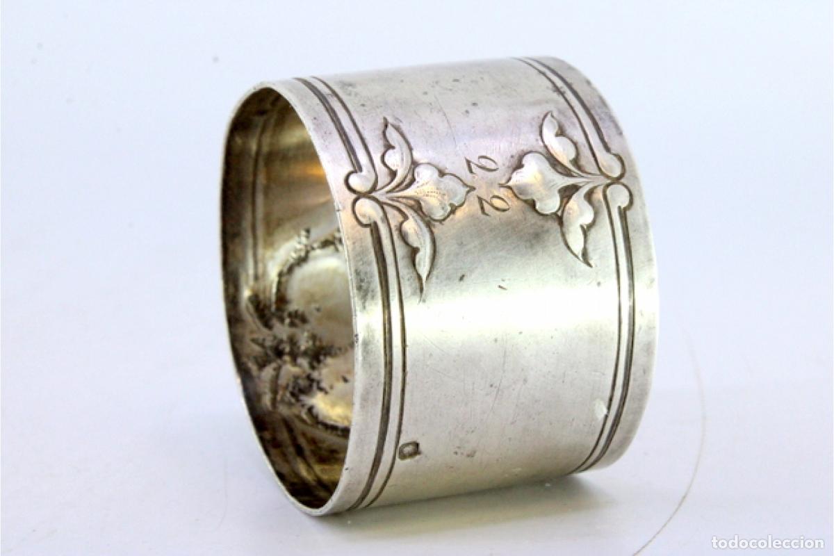 Antig&uuml;edades: Anillo para servilletas de plata - Foto 7