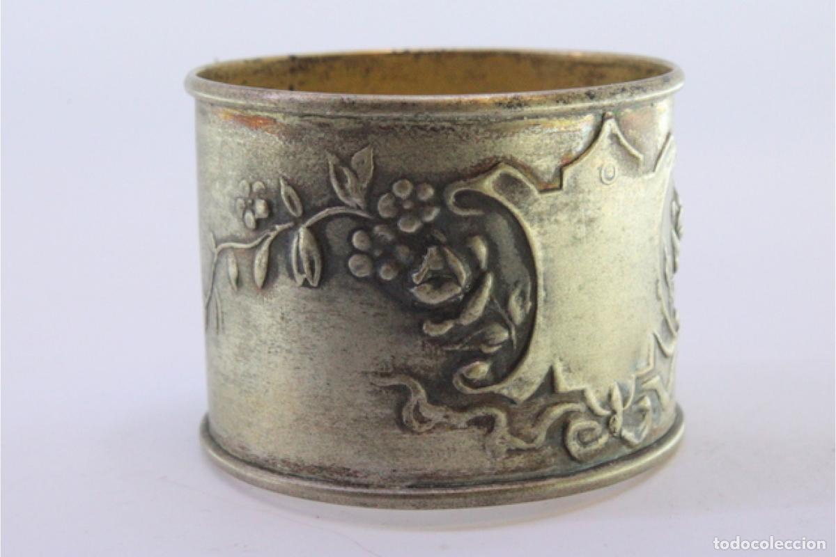 Antig&uuml;edades: Anillo para servilletas de plata - Foto 3