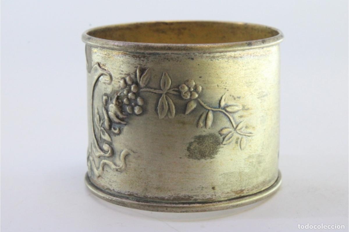 Antig&uuml;edades: Anillo para servilletas de plata - Foto 4