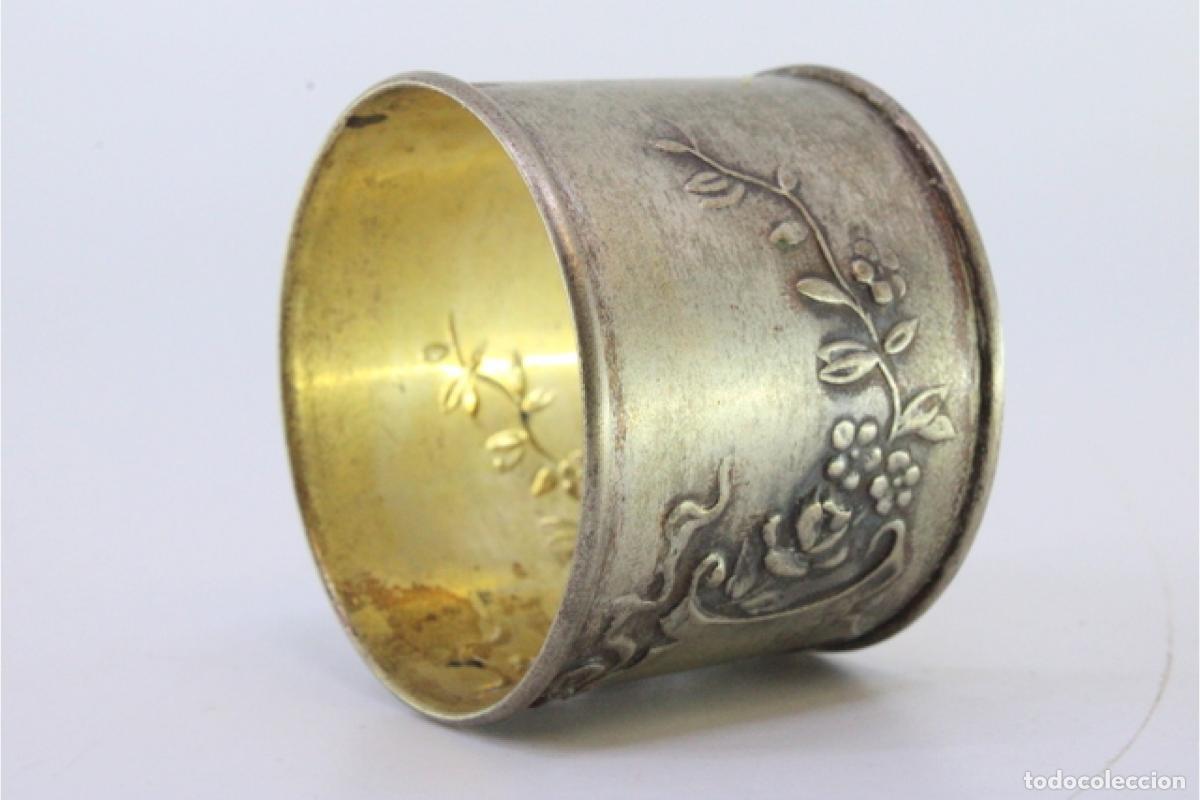 Antig&uuml;edades: Anillo para servilletas de plata - Foto 6