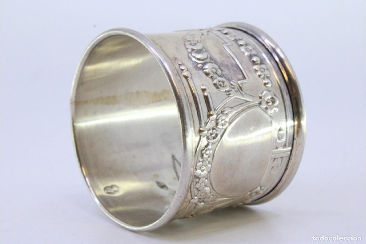 Antig&uuml;edades: Anillo para servilletas de plata - Foto 6