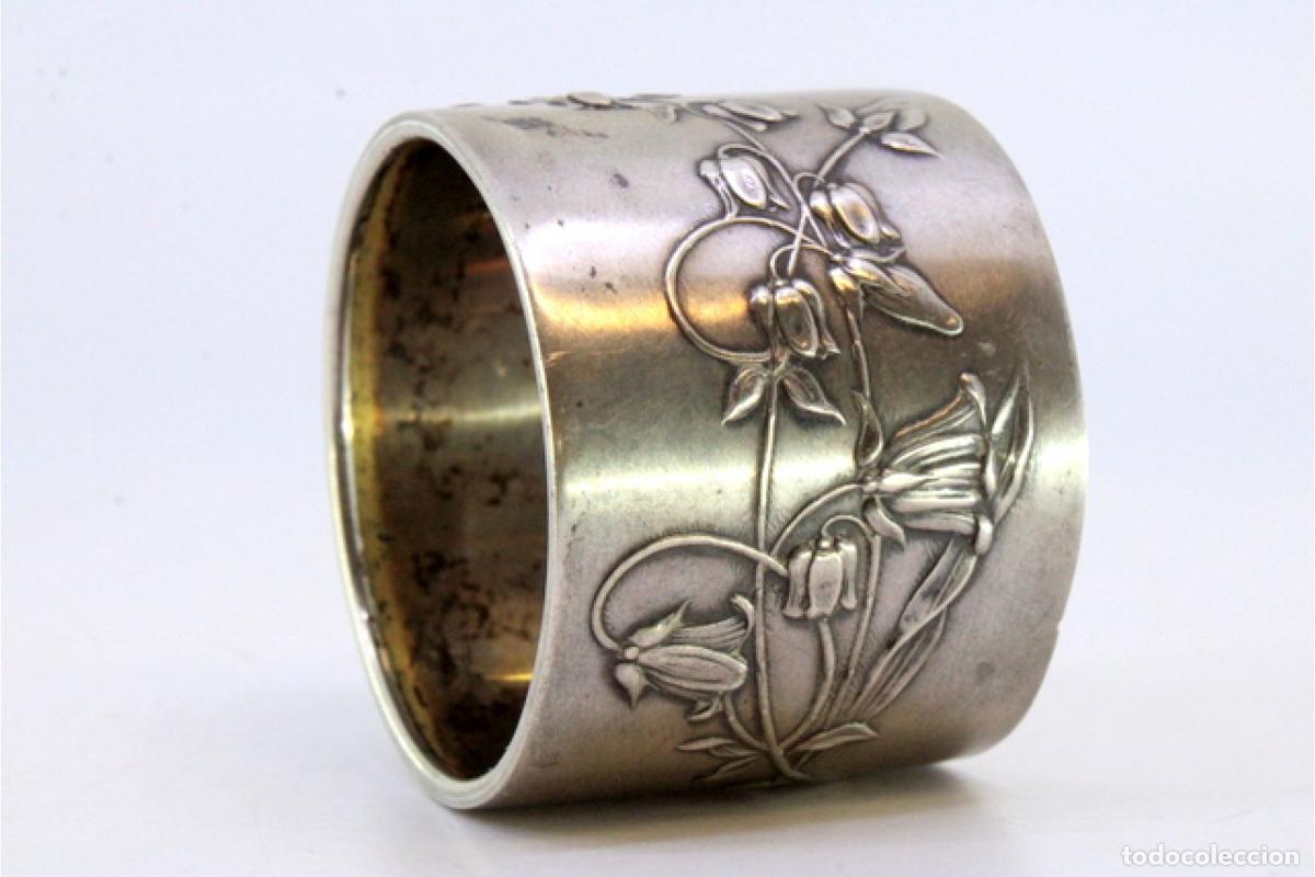 Antig&uuml;edades: Anillo para servilletas de plata - Foto 5