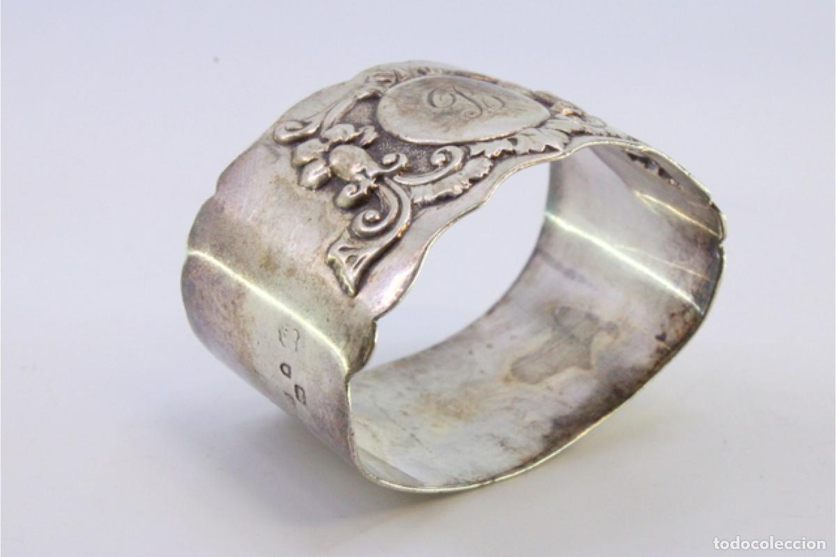 Antig&uuml;edades: Anillo para servilletas de plata - Foto 3