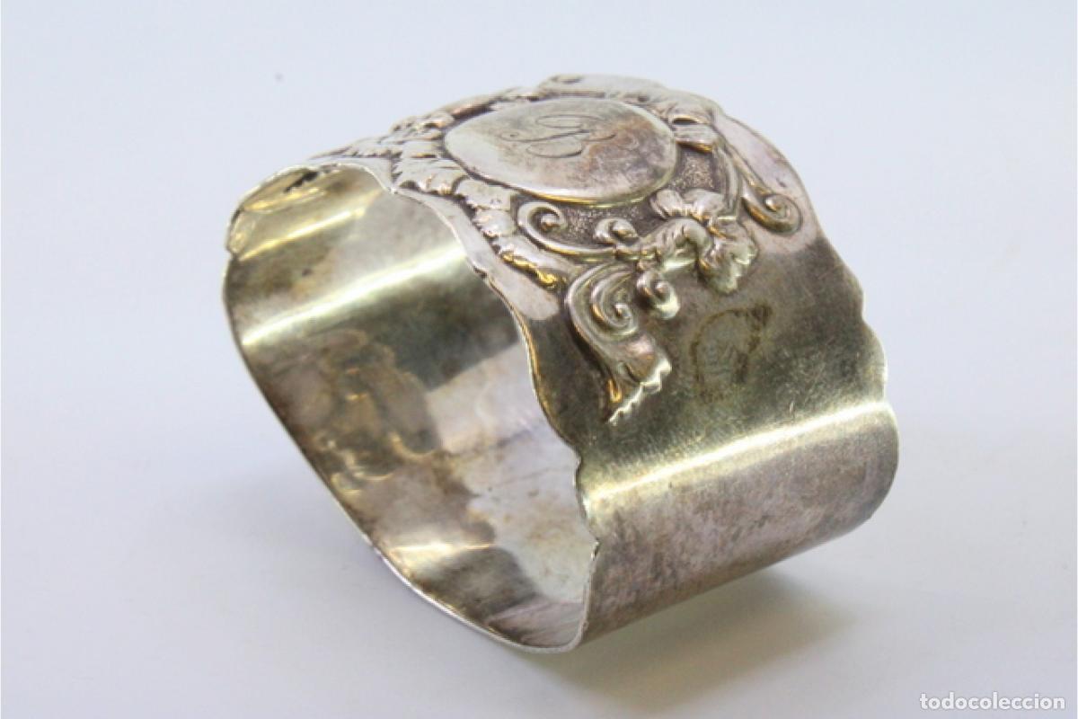 Antig&uuml;edades: Anillo para servilletas de plata - Foto 4