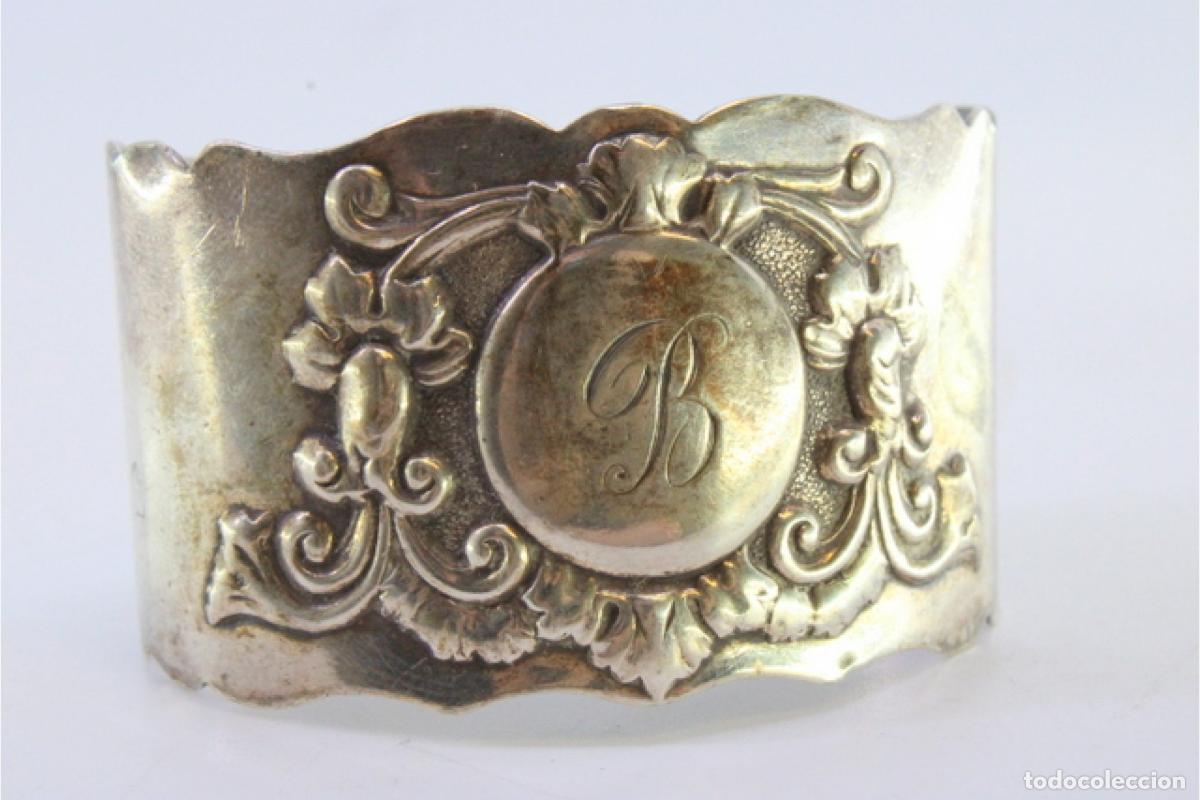 Antig&uuml;edades: Anillo para servilletas de plata - Foto 6
