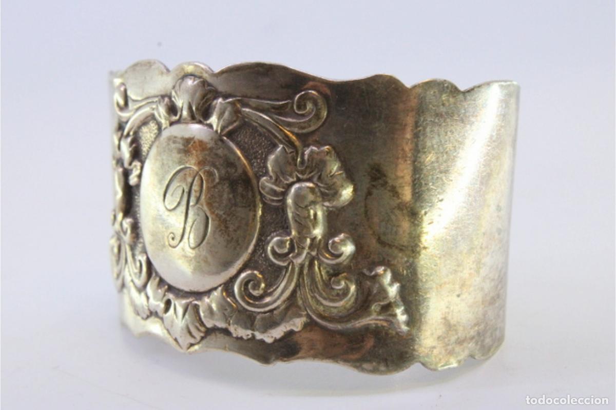 Antig&uuml;edades: Anillo para servilletas de plata - Foto 7